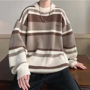 1506-1/M8451/P46圆领毛衣针织衫潮牌帅气秋冬打底衫新款修身上衣图片