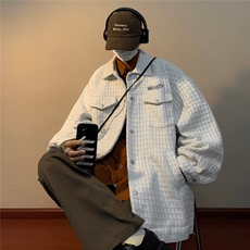 小香风外套男秋冬服宽松痞帅夹克春秋季复合全刺绣W9204P65，男装夹克，星座1116-2
