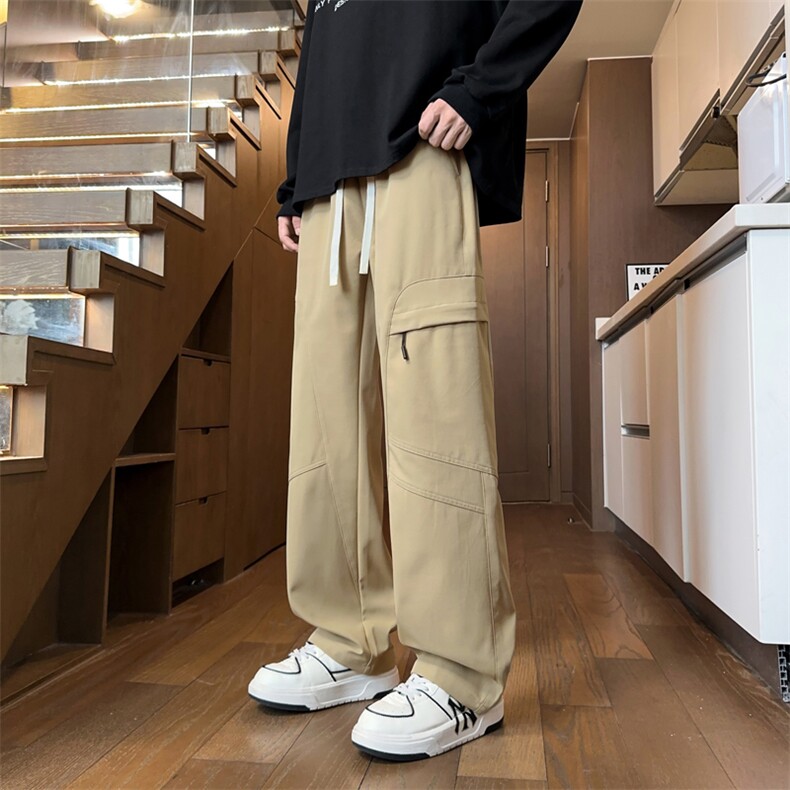 Cityboy山系Vibe户外冲锋裤阔形垂感直筒男运动休闲裤8029-P55图片