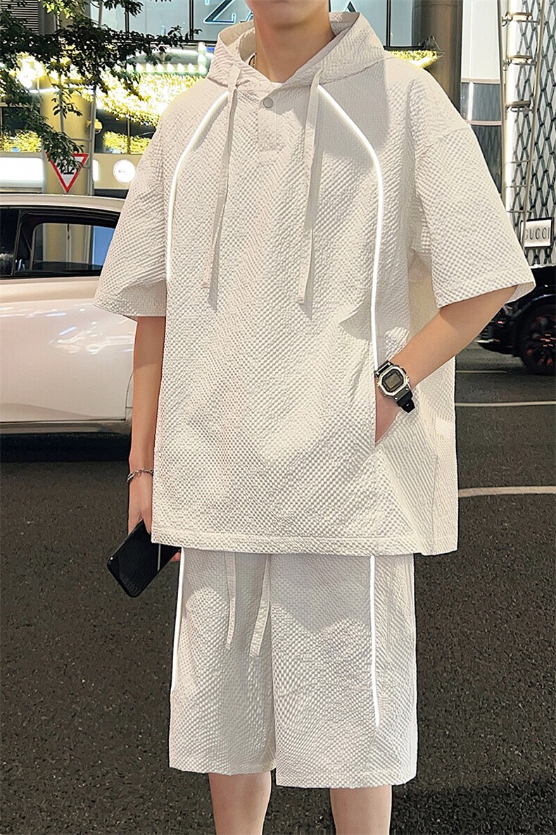 新款休闲短袖套装,男装休闲套装,星座1106-2（原1111B）