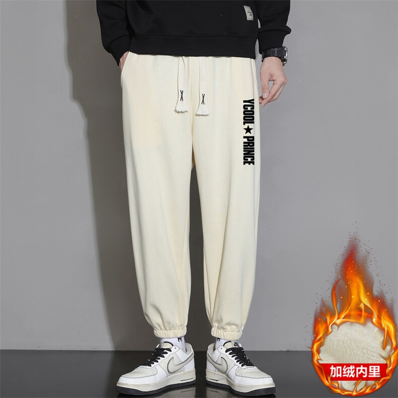 棉裤2025冬季新款男士休闲加绒运动裤子时尚大码长裤JR905，男装棉裤，星座1816-1（原1210-1）