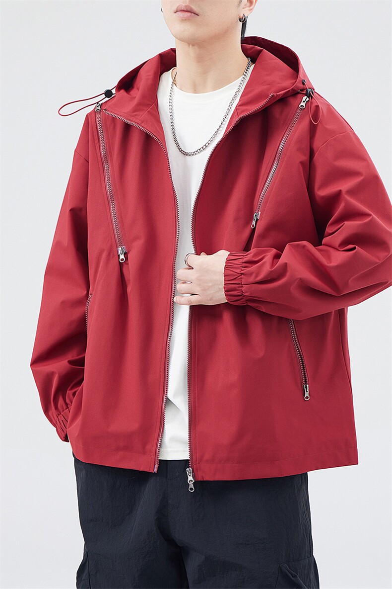 新款现货户外连帽夹克男三防冲锋衣外套JK815-P70,男装夹克,星座1204-3