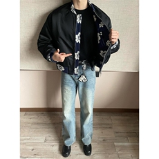 【有货】加棉666CC-特P73常规JK110CC-特P65花卉拼接外套男夹克，男装夹克，星座1007（原301D）