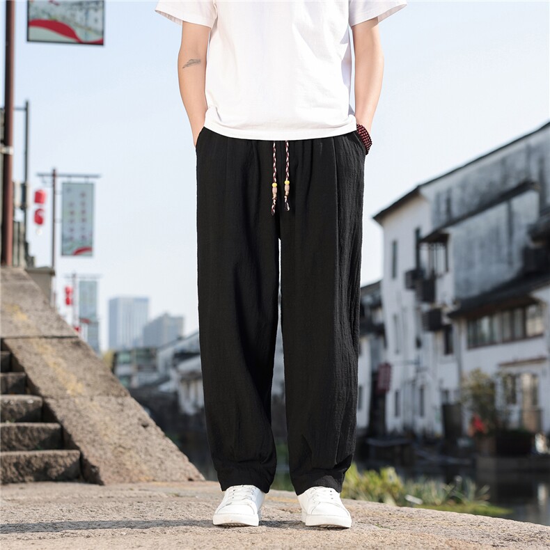 2026夏季新款宽松大码纯色休闲风男装休闲裤K2608，男装休闲裤，电商A008