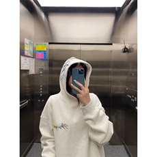 5300-P55原版做工/刺绣/后包新款花卉连帽卫衣，女装卫衣/绒衫，星座617A-2