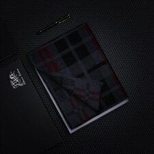 H1048男士格子复古围巾长款100%纯羊毛围巾冬季高档韩版围脖，围巾手套帽子，星座510A-1