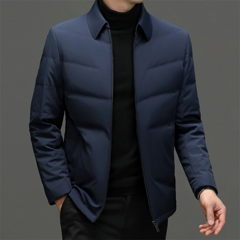 CKE1707钱塘2020-2新款商务冬季休闲厚款中年男士羽绒服P265,男装羽绒服,钱塘207-2