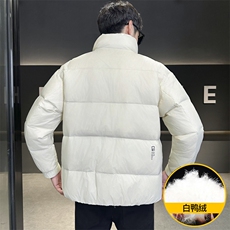 8839-P135标50%白鸭绒2025冬季男士羽绒服时尚立领加厚外套，男装羽绒服，星座507A（原星座306B-2）