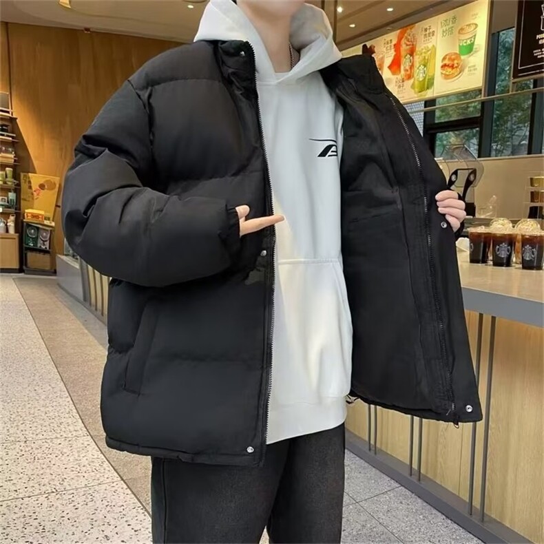 冬季棉服加厚面包服美式立领棉袄新款流行潮标准时尚潮流Y08/P75,男装棉衣,星座506