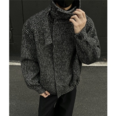 斜纹高领短款毛呢大衣防风御寒冬季外套975P118，男装毛呢大衣，电商A458A