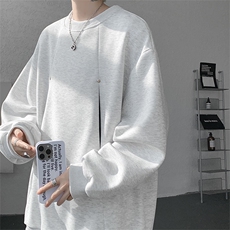 WY10152-特P45控78小众撞色拼接破缝假两件大码男大码情侣卫衣，男装卫衣，电商A059