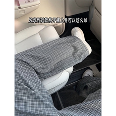 舒适感港风格子休闲裤复古慵懒风韩式潮款百搭长裤K805TP45控88，男装休闲裤，电商A102B