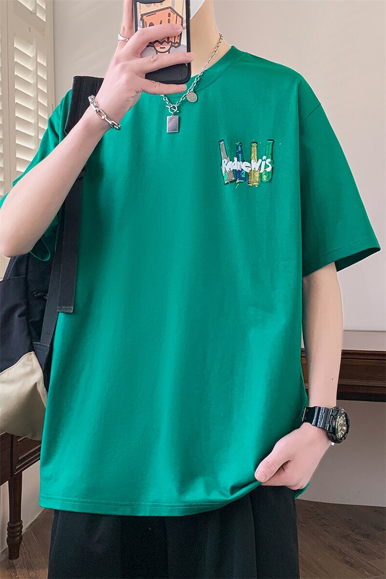 夏季男短袖t恤高品质多工艺发泡印大码T恤衫HF8355-P34,男装T恤,星座1206（原A206）