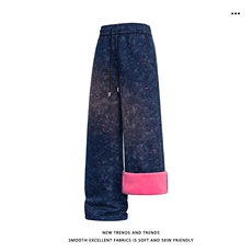 M-5XL保暖62%棉加绒加厚保暖时尚显瘦破洞休闲裤JRX1350特批48，男装棉衣，星座718