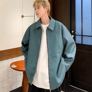 2024美式复古拉链翻领夹克cleanfit外套WT442-P53图片