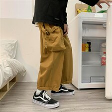 2025秋季装男女款ins潮中性风宽松大筒束脚裤休闲裤K442/P55，男装休闲裤，星座608A