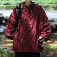 夏季薄款连帽防晒衣男冰丝潮牌运动防晒服学生休闲外套FS103-P35，男装防晒衣，星座1008-2