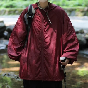 夏季薄款连帽防晒衣男冰丝潮牌运动防晒服学生休闲外套FS103-P35图片