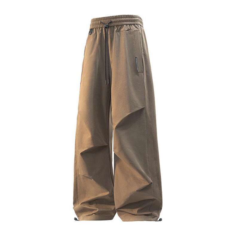 PaulFrank/大嘴猴美式伞兵工装裤男夏季薄冰丝直筒宽松阔腿休闲裤，女装休闲裤，星座1206（原A206）