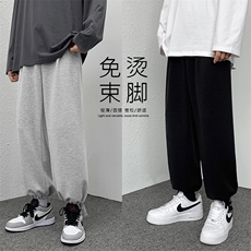 2023新款运动风休闲九分卫裤柔顺双穿长裤WK525-1特批：25，男装休闲裤，星座718-1