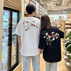 万针全刺绣工艺高品质260克双纱纯棉美式高街短袖T恤特P33，男装T恤，电商A486