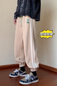 D329-QM547-P60-控78冬季加绒休闲裤男条纹成分65棉35涤纶图片