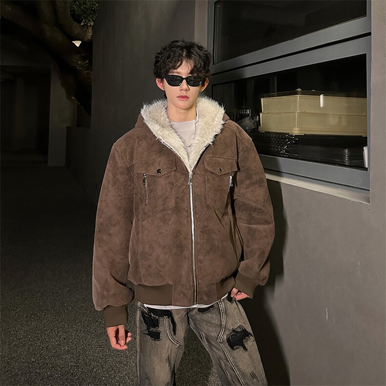 405A  美式高街大毛领短款棉衣座山雕棉服  MY25805-特批120控198图片