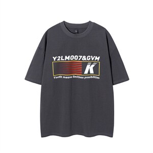 1白底条纹印花设计潮大码M-5XL短袖T恤男DT77779P18块特价控38图片