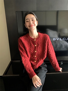 羊绒毛衣外套小个子外搭春秋新款减龄上衣短款显瘦开衫上衣潮图片