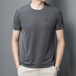 时尚休闲男士圆领短袖t恤夏天薄款2023夏季新款打底衫上衣服体恤图片