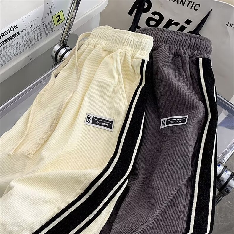 休闲短裤男韩版潮流贴标帅气2024夏季新款ins宽松五分裤K3966-P30,男装休闲裤,星座412-3