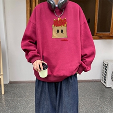 ！圆领卫衣男装港风长袖T恤男外套男WY182-P28，男装卫衣，电商B367
