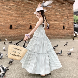 现货 时尚淡绿色条纹长裙2C110-H1112-P110-K168图片