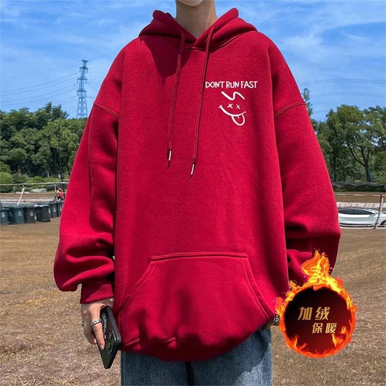 500克重磅秋冬美式加绒加厚卫衣外套DL1536常规特P35绒特P40,男装卫衣,电商A486