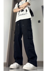 全棉加厚水洗工装多口袋休闲裤男潮流大码直筒K8576-P47【特价】，男装休闲裤，电商A007