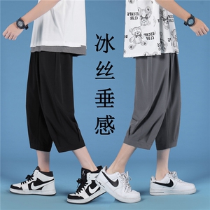 夏季新款冰丝裤男潮牌裤子宽松薄款冰丝裤  2077-特批20图片