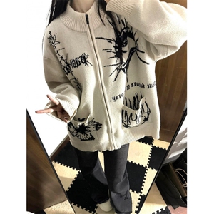【有货】 手稿开衫毛衣外套男情侣针织衫线衣5504CC-特P58图片
