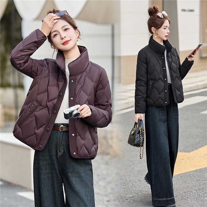 2025冬季新款轻薄羽绒90绒,女装羽绒服,维一诺（1D095）