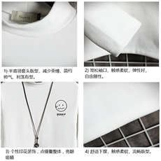 BT40072-P30加绒款-P40半高领长袖t恤男大码内搭打底衫男网格，男装T恤，电商A040A