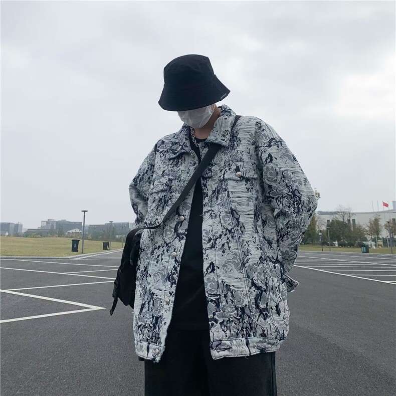 2024痞帅ins高街刺绣翻领潮牌港风韩版潮流宽松外套-WT313,女装短外套,星座1002-2