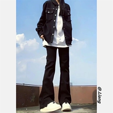 弹力加绒加厚黄泥色牛仔裤男715-6-BX07P50加绒P55(控68），男装牛仔裤，星座715-6