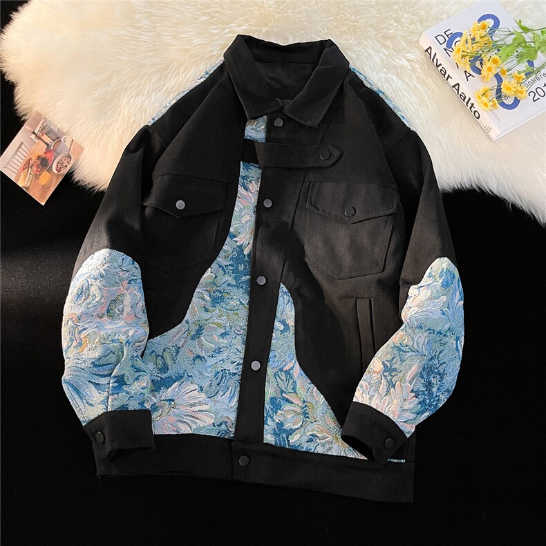 1风刺绣大码M-5XL主料棉辅料涤纶夹克JK7806P95控138，男装夹克，星座226-2