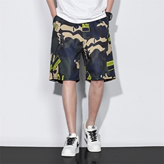 夏季短裤男潮流休闲五分裤宽松沙滩裤速干无差价，男装牛仔裤，星座505-2（原电商A260-1)