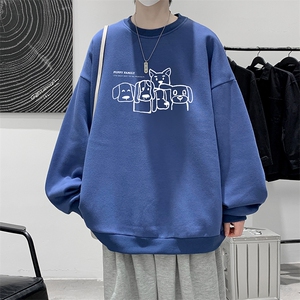 8XL圆领卫衣男超大码胖子肥佬大号长袖t恤S6404-P28图片