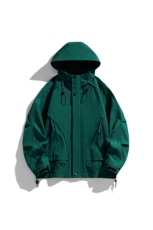 新款连帽冲锋衣宽松大码休闲夹克男DSA157B-J217-P65，男装夹克，电商A157B