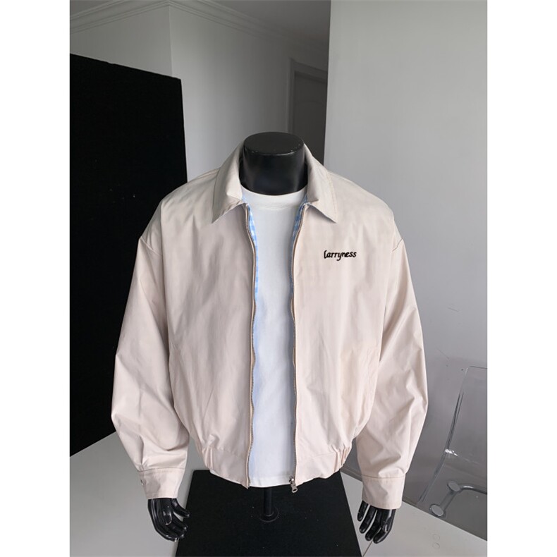 JK713-尺码M-3XL-P65-双面穿格纹工装夹克美式格子外套,男装夹克,星座1811B