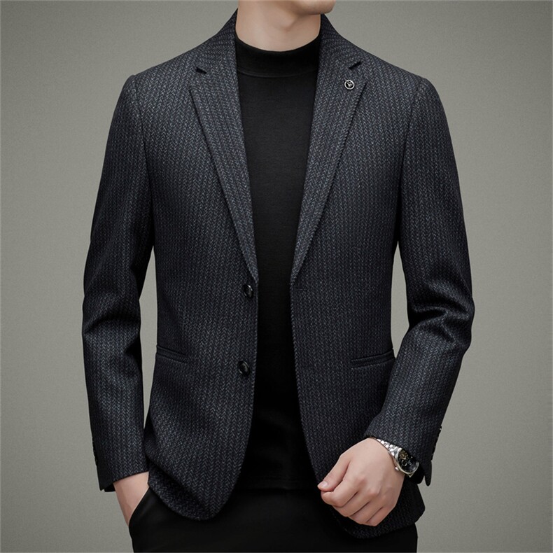 DJA630钱塘2020-3中年男士秋冬季新款百搭商务休闲西服P147,男装西服,钱塘207-3