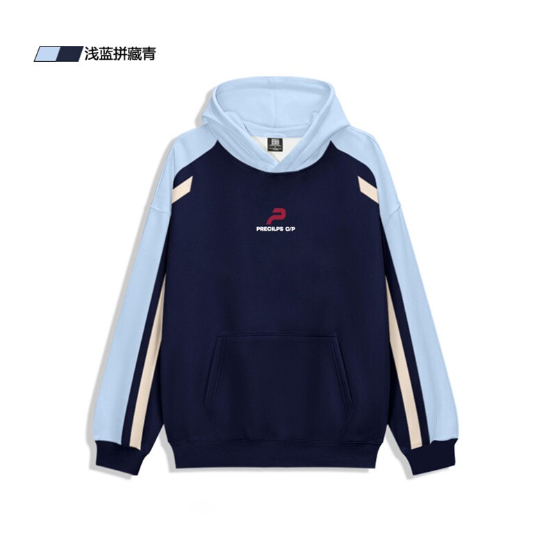 抖音得物供货提供视频秋冬重磅美式宽松接拼连帽卫衣32197,男装卫衣,电商A486