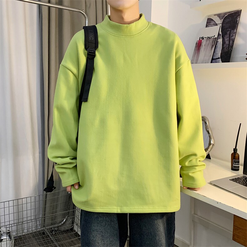 秋季徳绒卫衣半高领卫衣男潮流时尚休闲卫衣WY972-P32,男装卫衣,星座210-1