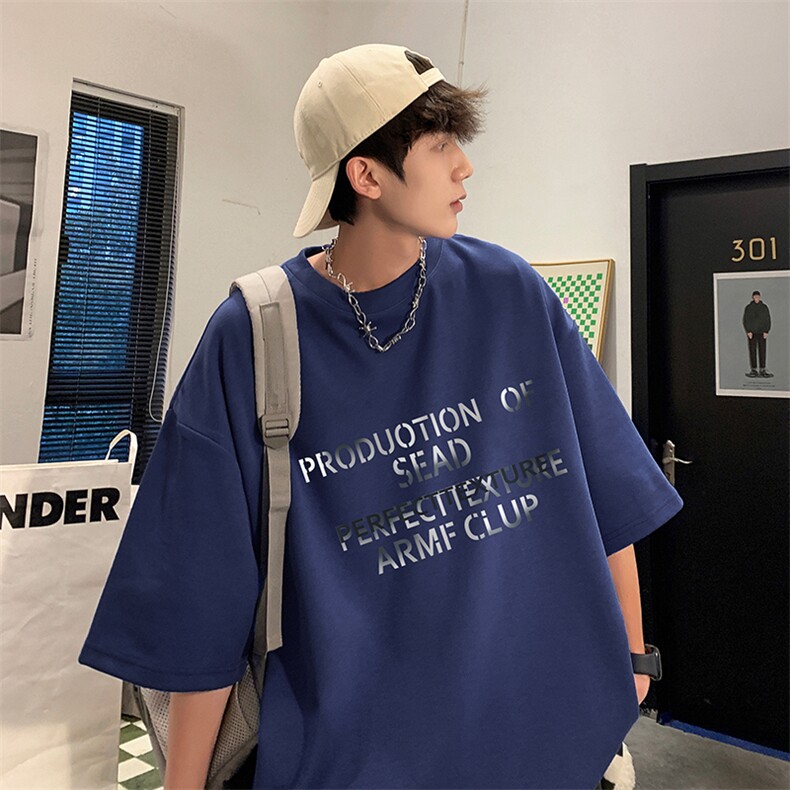 量大优供视频220克美式短袖t恤T3172得物直播有280克品质,男装T恤,电商A486